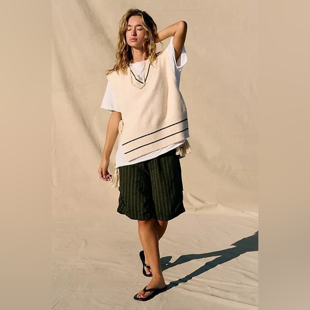 Free people All Star Stripe Poncho